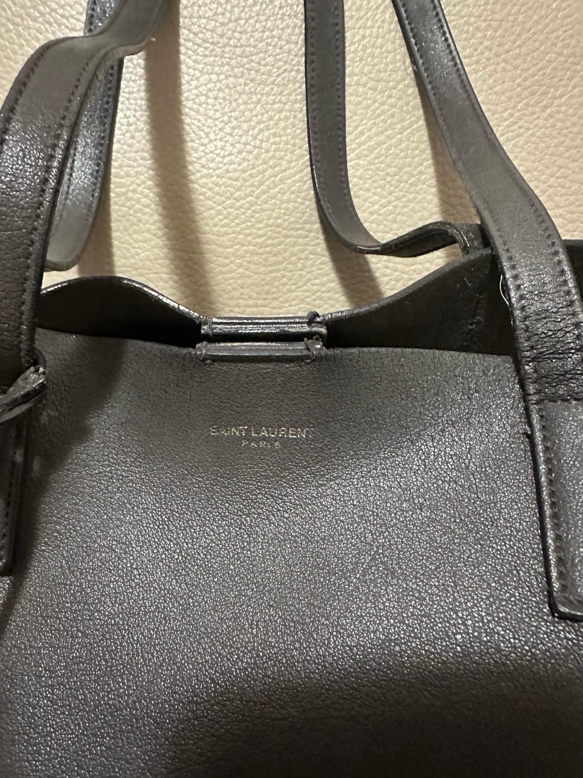 Borsa SHOPPING SAINT LAURENT IN PELLE STORM + Pochette