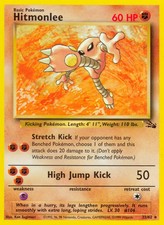 Hitmonlee - 22/62 - Pokemon Fossil Unlimited Rare Card WOTC NM on eBay