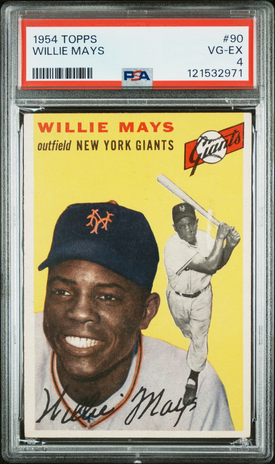 1954 Topps #90 Willie Mays PSA 4 121532971