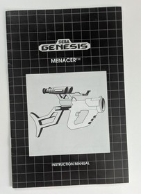 NES SEGA Vintage MANUAL LOT POWER GLOVE MENACER ZAPPER Video Game Nintendo