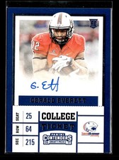 Gerald Everett RC: 2017 Panini Contenders Draft Picks Autograph Rookie Card #170. rookie card picture
