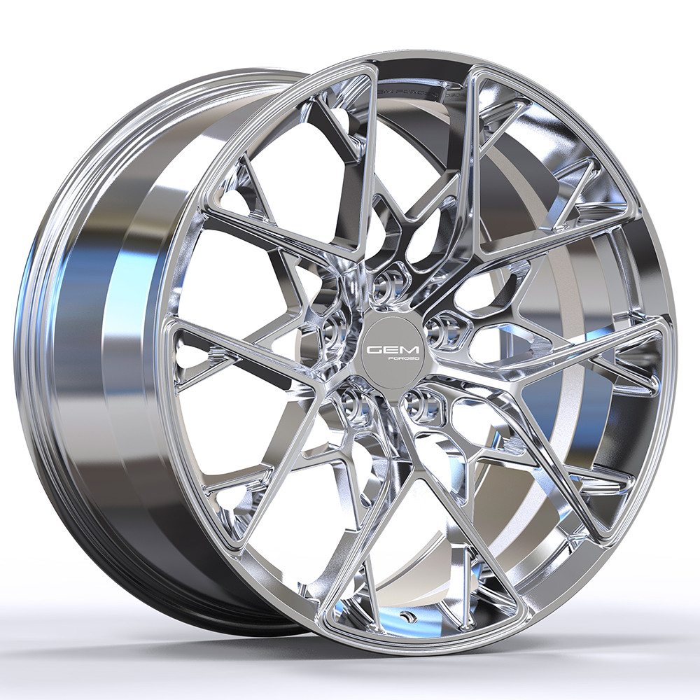 20" / 21" GEM Forged GL-01 Chrome Wheels for Lamborghini Huracán (2014–2025+)