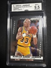 Panini 2024-25 Prizm Kareem Abdul-Jabbar #221 Lakers Legends CSG 9.5