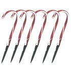 5PCS LED Crutch Lawn Lamp Christmas Party Waterproof Walking Stick Lamp Outdoor