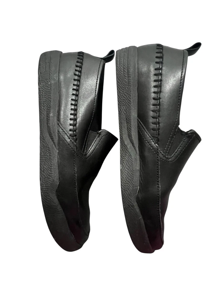 Zapatos Hush Puppies Niños 5M Cuero Lazy Genius Mocasín Sin Cordones Negro Foto 3 de 4