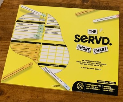 The SERVD Chore Chart Empower Kids Earn Rewards Magnetic