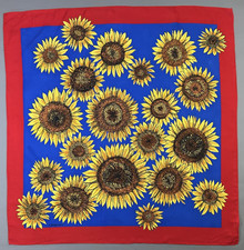 Beautiful Vintage "Sunflower Painting" Scarf