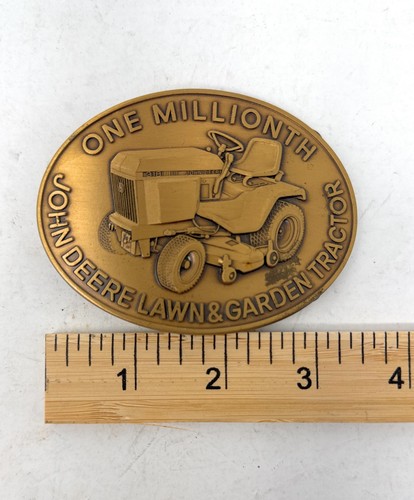 John Deere Horicon 318 Lawn Garden Tractor Belt Buckle One Millionth 1984