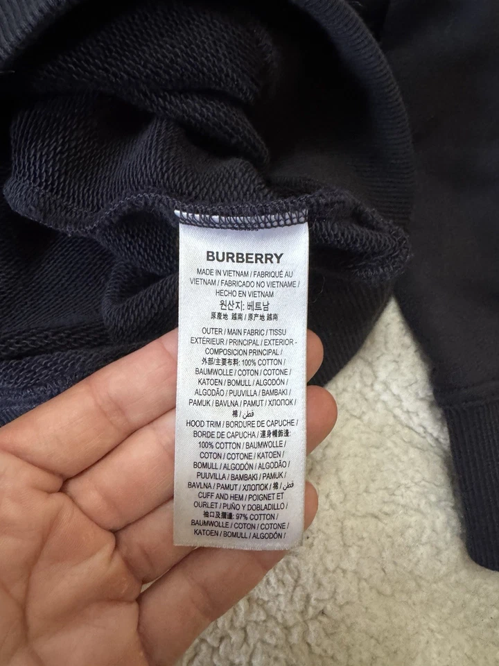 Sudadera corta con capucha con logotipo de Burberry talla XL Foto 4 de 4