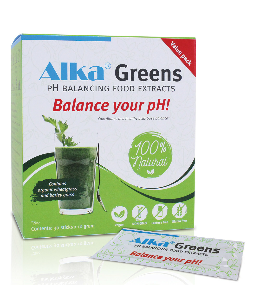 Alka Greens: pH Balancing Food Extracts 30 sticks x 10g