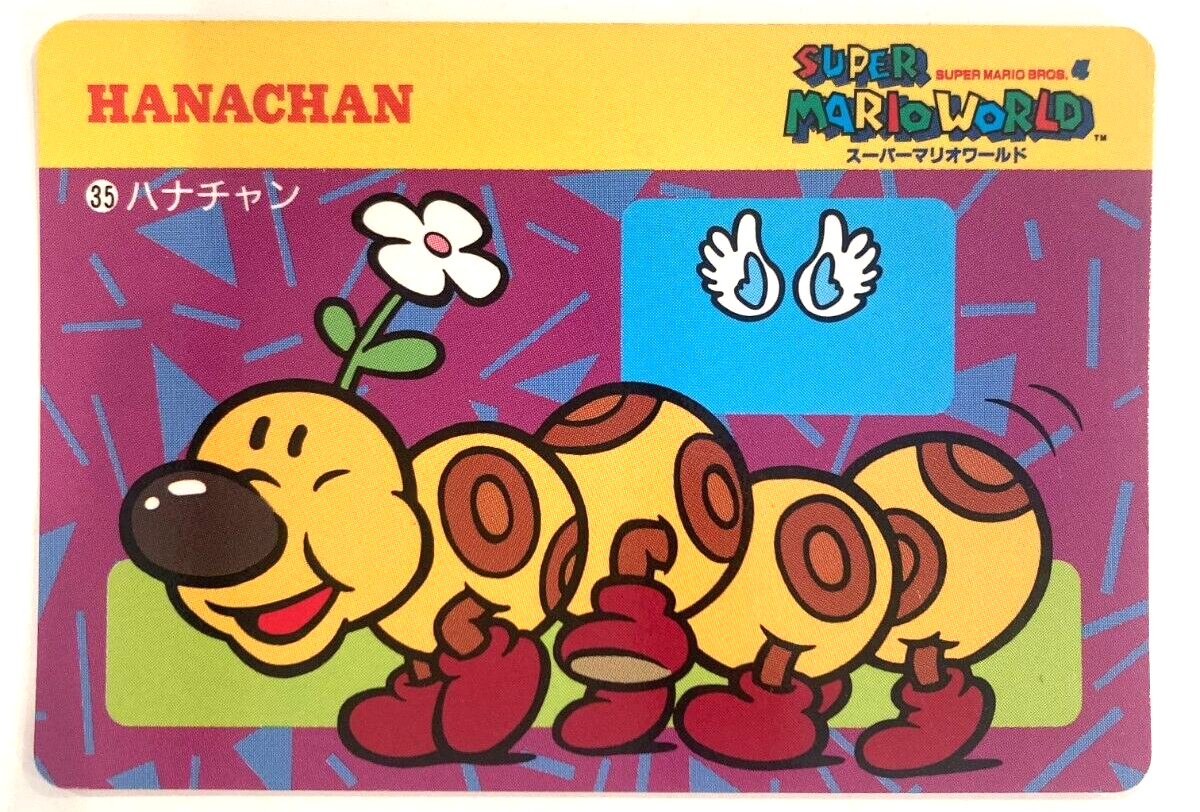 HANACHAN SUPER MARIO BROS 4 MARIO WORLD BANPRESTO Card 1992