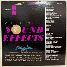 AUTHENTIC SOUND EFFECTS Vol 10 -Jac Holzman (Elektra) - 12" Vinyl Record LP - EX