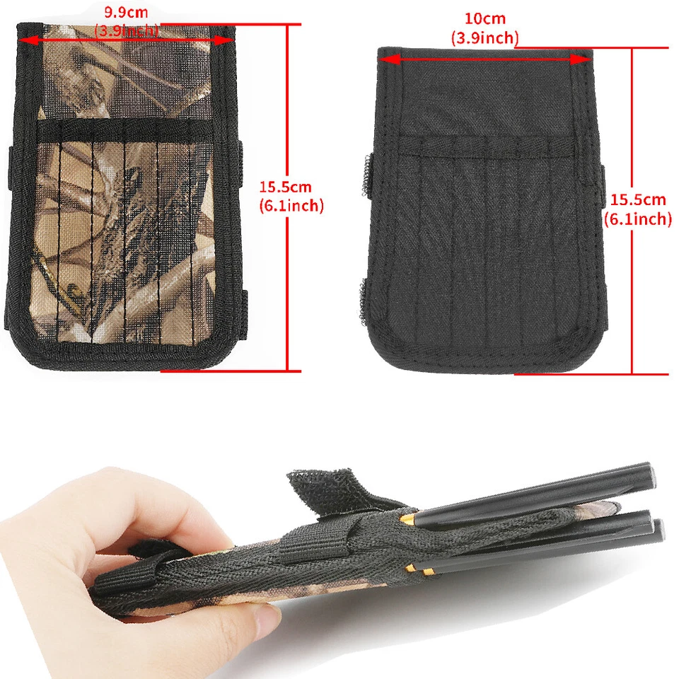 Archery Arrow Quiver Bag Bolt Pocket Holder Crossbow Double-Side Hunting Target - Image 2 of 4