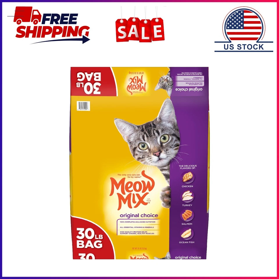 Paquete de 2, mezcla de maullido elección original comida seca para gatos, 30 libras Foto 2 de 4