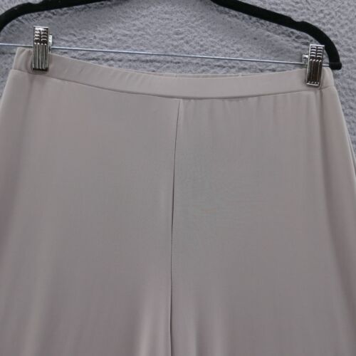 Frank Lyman Womens Wide Leg Pants 10 Beige Beige Pull On Comfort Stretch - Picture 4 of 12