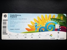 WC TICKET COSTA RICA - ENGLAND 24.06.2014 GAME 40