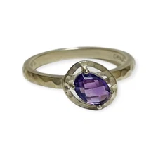 Silpada Sterling 925 Silver Amethyst Ring R2993 Sz 8
