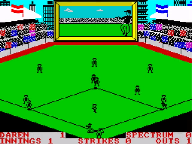 Sinclair ZX Spectrum 48K Game - WORLD SERIES BASEBALL - Imagine