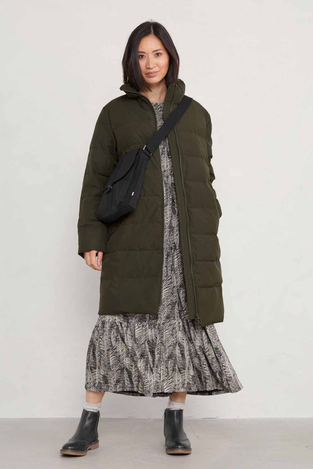 Seasalt Women's Coat green Cliff View Quilted Coat Tall Moorland