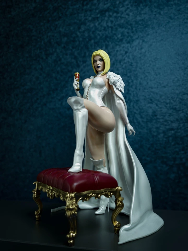 1:6 Emma Frost figure WHITE QUEEN statue | HAND PAINTED | - Image 3 of 4