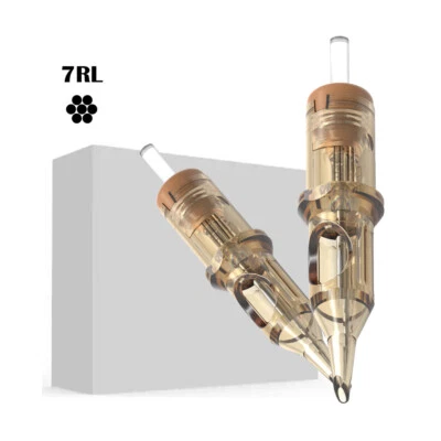 CHUSE Tattoo Nadeln 7RL 20pcs Steril Einweg Nadel Cartridge Needles Round Liner 0.35mm