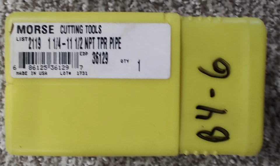 MORSE CUTTING TOOLS TAP 1 1/4-11 1/2NPT TAPER PIPE - Image 4 of 4