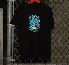 SPITFIRE Men's S/S T-Shirt SHATTERED BIGHEAD - Black - Small - NWT - LAST ONE