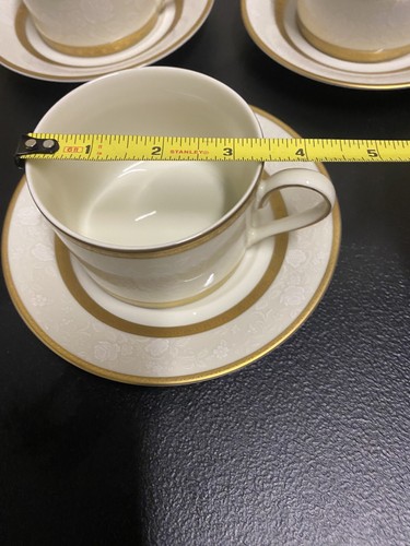 Mikasa Antique Lace, Gold Encrusted: Cup & Saucer Set (s),3- Total - Picture 4 of 5