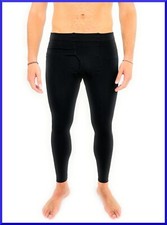 Calzamaglia da uomo termica lavoro in microfibra pile sci invernale gamba lunga