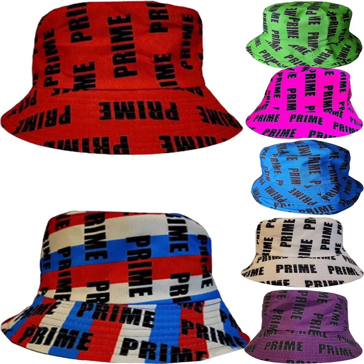 Unisex Prime Reversible Men's Bucket Hats Festival Outdoor Summer