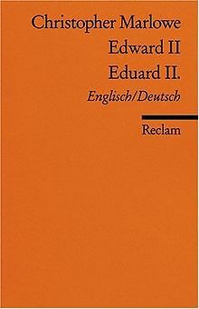 Edward II. /Eduard II.: Engl. /Dt von Marlowe, Christopher | Buch | Zustand gut
