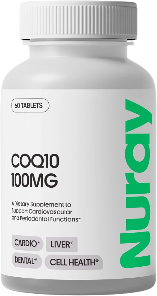 COQ10 100Mg and Vitamin E Chewable Tablets - Quick Dissolving Orange Flavored En