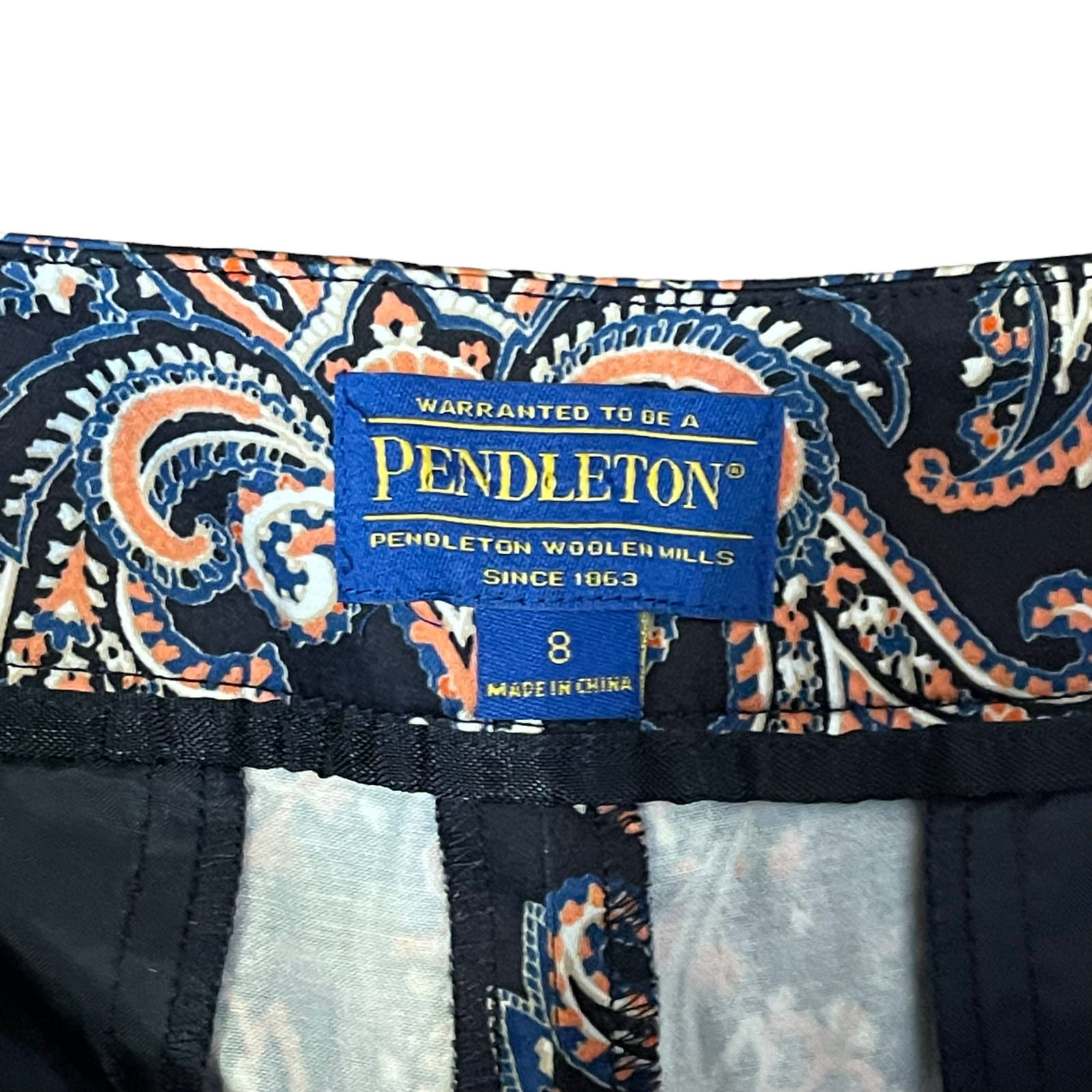 Pendleton Colorful Floral Pattern Pants Size 8 Wo… - image 4