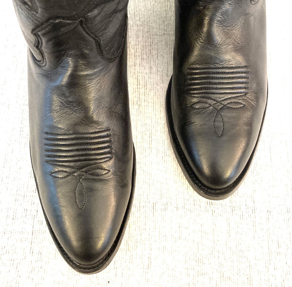 Size 8 EE Nocona Classic Black Western Boots | eBay