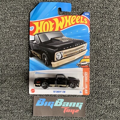 Hot Wheels 67 Chevy C10 Black #21 Mainline 2025 Case F (In-Stock