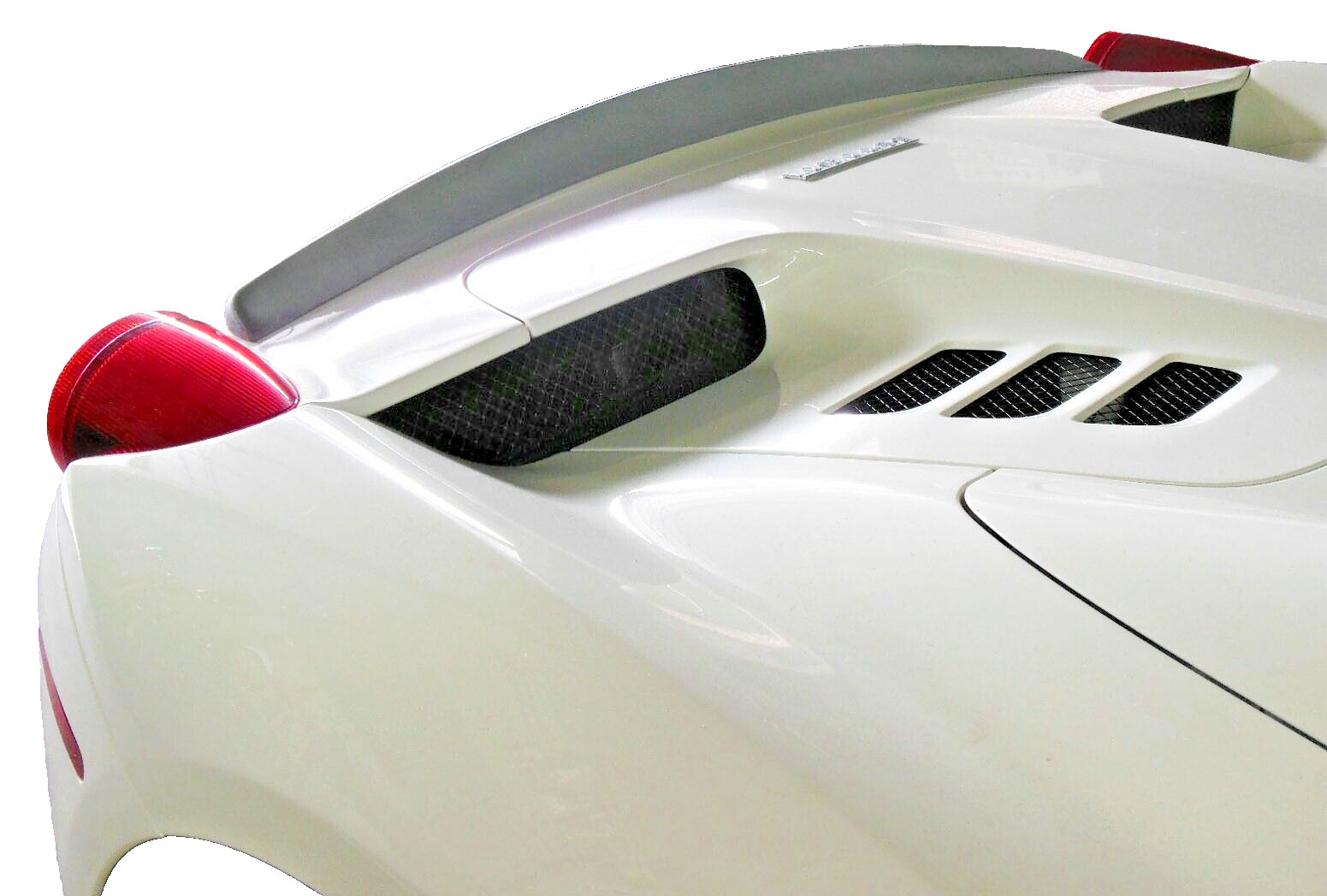 2010-15 Ferrari 458 Italia Tesoro Flush Mount Trunk Spoiler Satin Blk Made USA