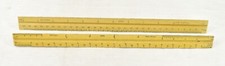 Lot Of 2 Dietzgen Triangular Wood Ruler 11636 and 31626 Drafting Engineer