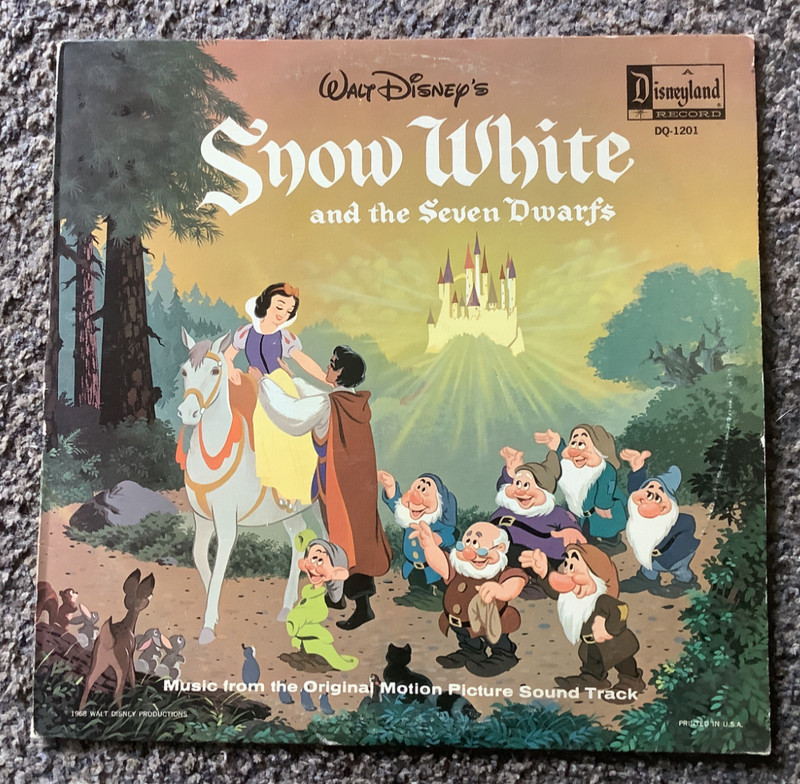 1968 Walt Disney’s Snow White and the Seven Dwarfs LP Vinyl Record VTG-A