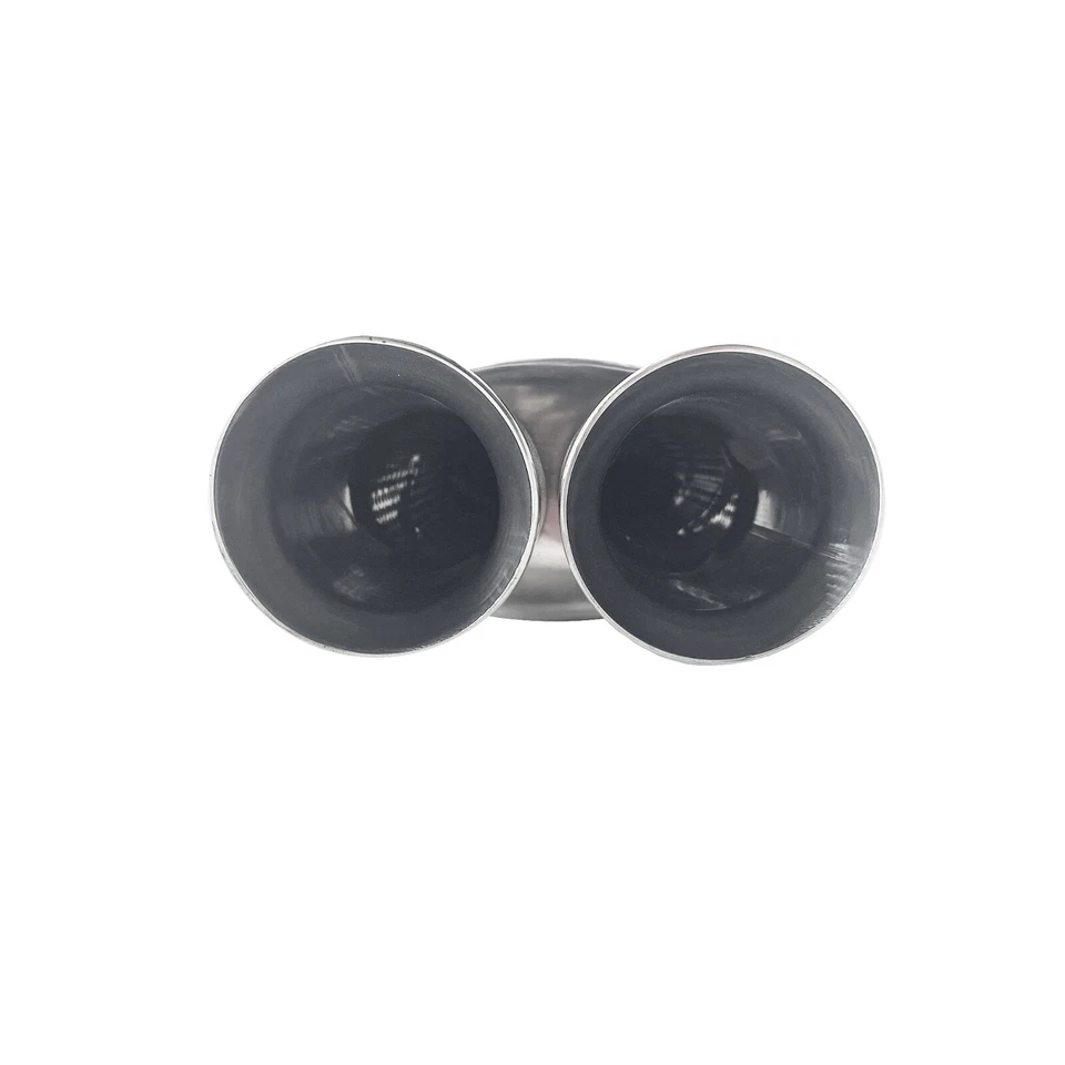 Simoni Racing Marmitta Doppio Scarico Acciaio Inox Rotondo ESR633 - Immagine 2 di 4