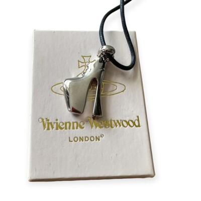 Vivienne Westwood Vintage Platform Shoe Pendant Necklace   Rare 1990s Collectibl