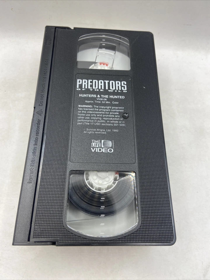 [VHS] Predators of the Wild Hunters and the Hunted Time Life Video John Pearson - Image 3 of 3