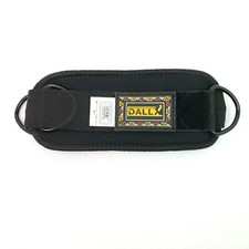 Dallx Weight Lifting D Ring Gym Fitness Exercise Black Ankle Straps