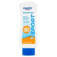 Equate Sport Broad Spectrum Sunscreen Lotion SPF 30 8 fl oz Water Resistance