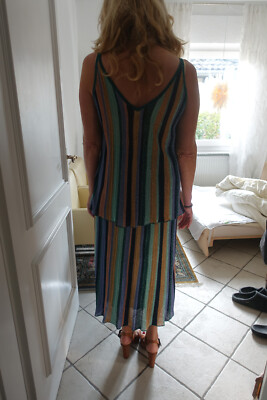 Designer Missoni Ensemble Top+Maxi Rock Multicolor + Original Etikett, NP 980  