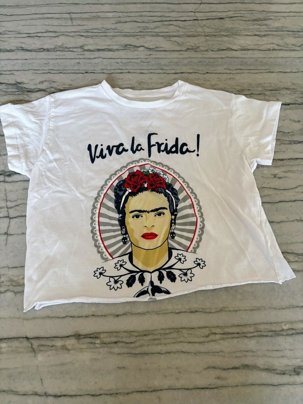 Girls Viva La Frida Mexican Artist T-Shirt Size XL