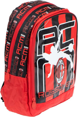 AC Milan Backpack Backpack Rossonero Boy Child Measures 36x24.5x10.5cm