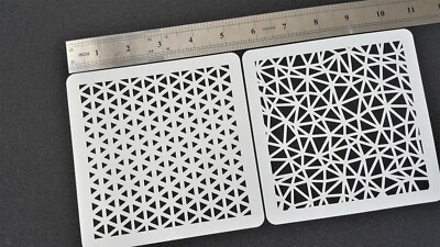 Dreiecke wiederverwendbare Mylar Schablonen geometrisches Muster Wand Körper Gesichtsfarbe Textur