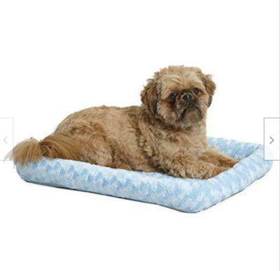 QuietTime Small Dog Bed Ultra-Soft Plush Fur Pet Cozy Nest Puppy Crib Mattress
