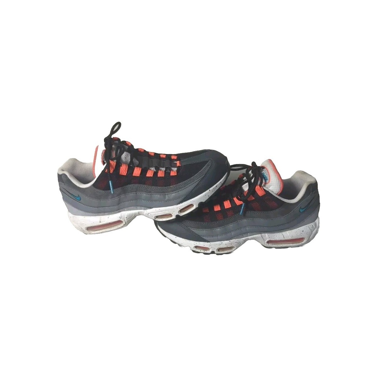 Nike Air Max 95 Grey Speckle Sole Black Orange Shoes CZ0191  display picture 2