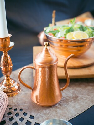 Copper Oil Dispenser for Kitchen, Handmade Olive Oil Dispenser Bottle, 3 Size